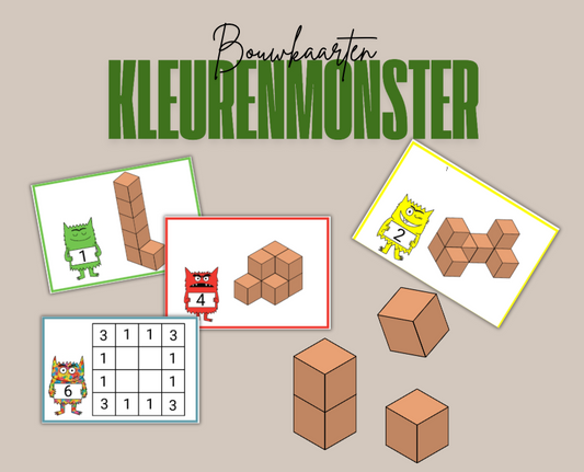Bouwkaarten - Kleurenmonster