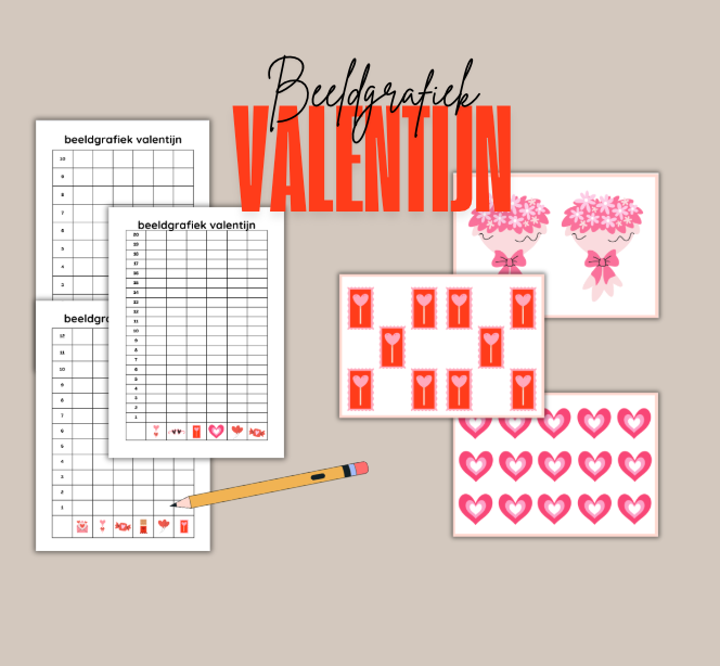 Valentijn - Beeldgrafiek speurtocht